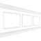 Ekena Millwork 94 1/2"L (Adjustable 36"H to 40"H) Ashford Square Panel Traditional Wainscot Paneling Kit WPKUSQ091P036 - alternate 3